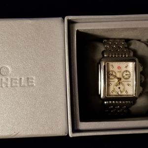 MICHELE  DECO CHRONOGRAPH DIAMONDS WOMEN'S LUXURY